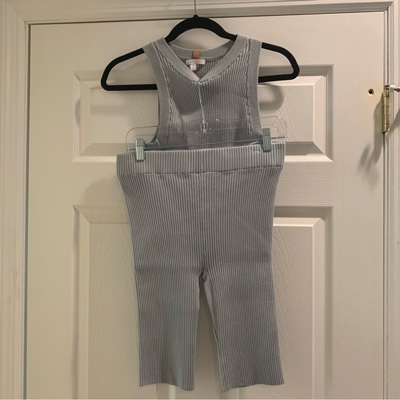 NWOT LUNYA Cozy Cotton Silk Ribbed Bike Short and Tank Top - Picture 12 of 14